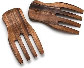 Lipper International 1102 Acacia Salad Hands, Hardwood