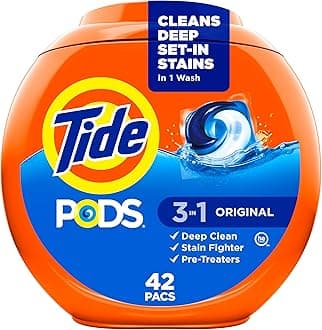 3-in-1 PODS Laundry Detergent, Original, 42 Count