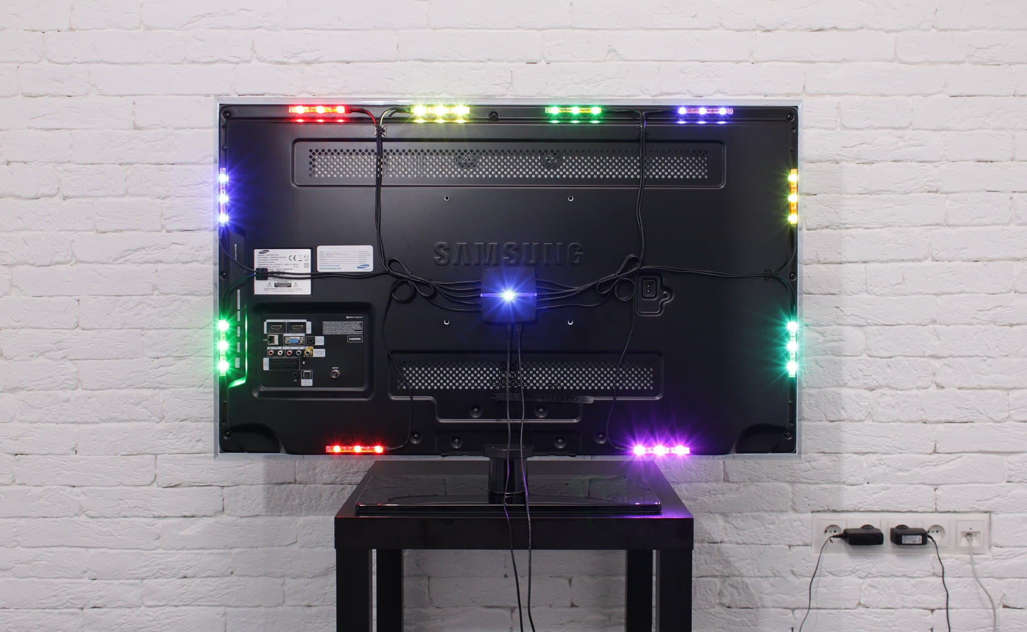 Lightpack for 52-65'' screen - Smart backlight Kit: LED Strip light (TV and Desktop PC Accessories). Matching colors of PC/TV and backlighting