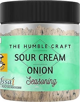 The Humble Craft Sour Cream and Onion Seasoning Powder for Homemade Popcorn Chips Fries Pasta Salads Restaurant Style Tangy Creamy Snack Masala 250g