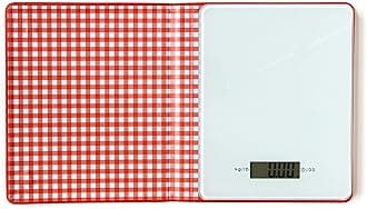SK SCALESBOOK1 Kitchen Scales, Plastic, Red/White