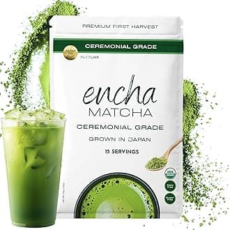 (Ceremonial-Grade (premium 1st harvest), 30g (30ml)) - Encha Organic Matcha (Ceremonial-grade, premium 1st harvest, 30g30ml)