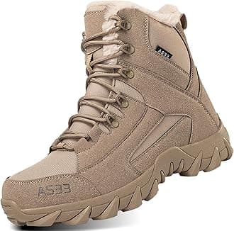 2021 Shoes Work Utility Footwear Military Tactical Mens Army Outdoor Sports Camping Hiking Work Combat Lace Up Breathable High Top Side Zipper Desert Leather Shoe Boots