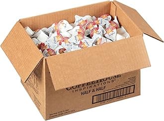 International Delight Coffee Creamer Singles, Half & Half, Shelf Stable Flavored Creamer, 384 Ct, 0.44 FL OZ, Pre-Portioned Creamers