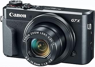 Canon PowerShot Digital Camera [G7 X Mark II] with Wi-Fi & NFC, LCD Screen, and 1-inch Sensor - Black, 100-1066C001