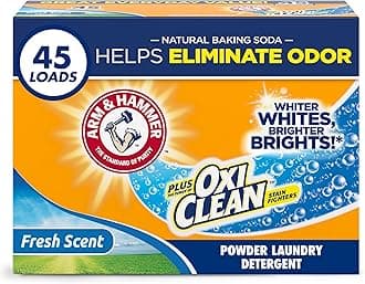 Plus OxiClean Powder Laundry Detergent, Fresh Scent, 45 Loads