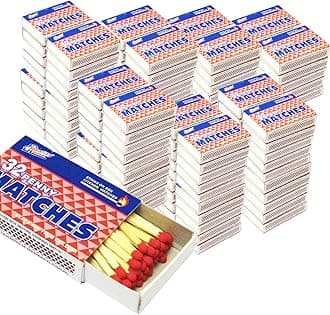 100 Boxes - Wooden Kitchen Matches, Strike On Box Type