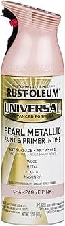 301537 Universal All Surface Pearl Metallic Spray Paint, 11 oz, Champagne Pink