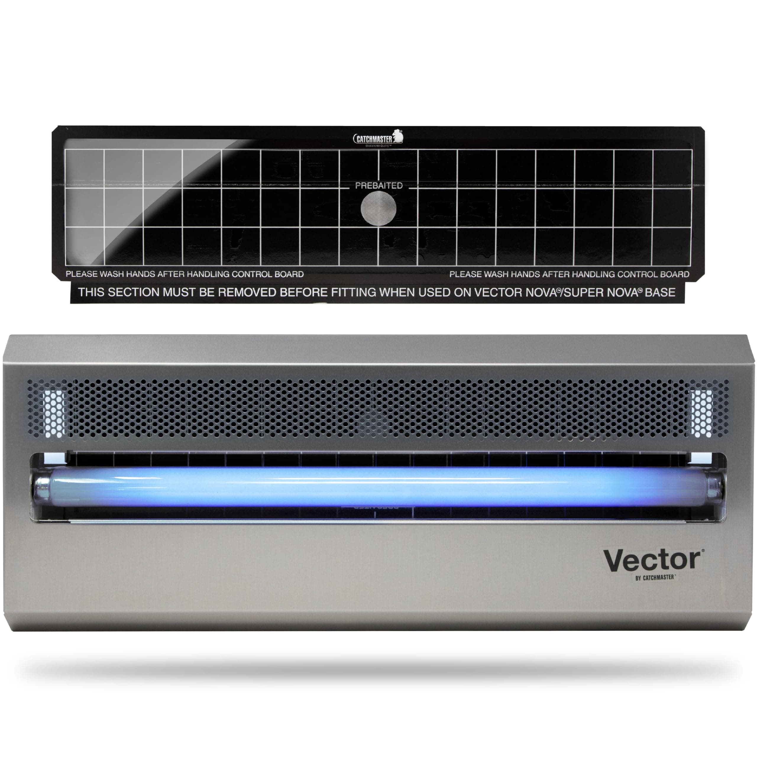 Vector 15 Silver, 800 sq. ft. Catch Radius, UV Light Fly Traps Indoor for Home, Gnat Traps for House Indoor, Electric UV Lamp Insect & Mosquito Killer, Bug Light for Kitchen, Shed, Garage