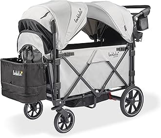 Larktale Caravan V3 Stroller, 2-Seater Kids Wagon, 207 lb Capacity, Avalon Gray
