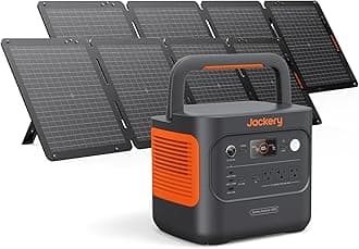 Jackery Explorer 2000 v2 Power Station and 2 * 100W Solar Panels, 2042Wh LiFePO4 Home Backup Battery, 2200W Solar Generator, USB-C PD 100W Fast Charging for Emergencies, Power Outages, Camping