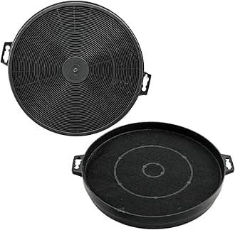 SPARES2GO Carbon Charcoal Vent Filter for Schreiber Cooker Extractor Hood (Pack of 2)