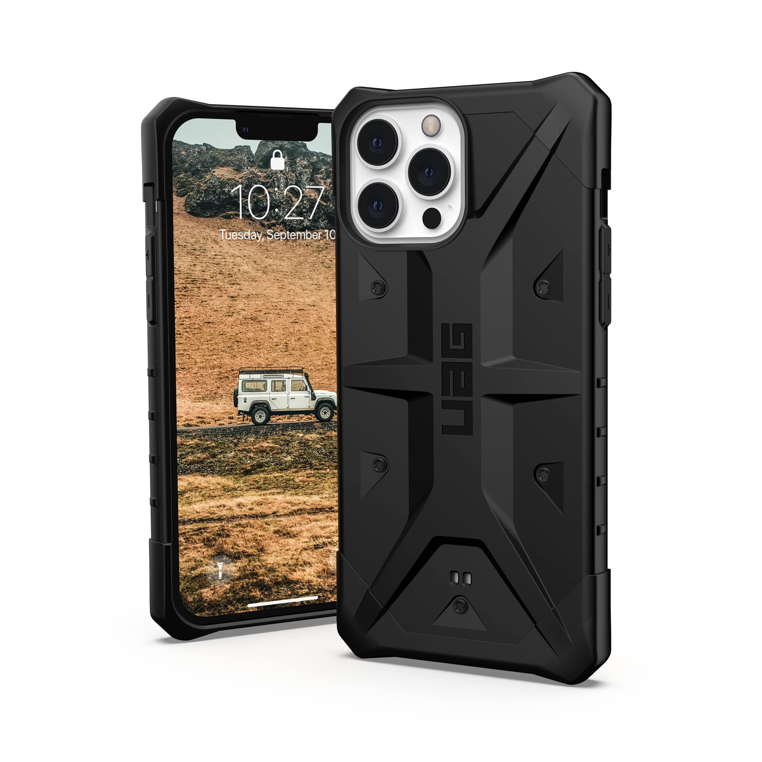 UAG Designed for iPhone 13 Pro Max Case Black Rugged Lightweight Slim Shockproof Pathfinder Protective Cover, [6.7 inch Screen]