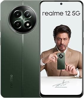 realme 12 5G (Woodland Green 8GB RAM, 256GB ROM) | 950nit Sunlight Display | 108MP 3X Zoom Portrait Camera | 5000mAh Battery | 12 Month Warranty