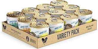 Weruva Best Feline Friend (B.F.F.), Big Feline Feast Variety Pack, Wet Cat Food, 10oz Cans (Pack of 12), Multi Color