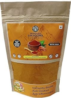 Bon Organo Meghalaya Lakadong Turmeric Powder, 250gms, High Curcumin (10-12%) | Sourced from Meghalaya