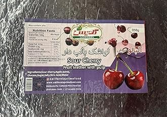 3-Pack Lavashak Sour Cherry Fruit Leather Large Fruit Leather With Pulp (8.8 Oz) (Lavashak) pack of 3