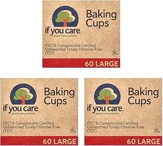If You Care Unbleached Large Baking Cups, 60 ct, 3 pk by If You Care