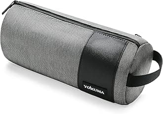 YOKUMA Pencil Case for Adults Aesthetic Pencil Pouch Pen Bag Office Supplies for College Big Capacity Stationery Organizer(Grey)