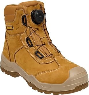 Richardson Men's Nubuck Leather, Wide Fitting, BOA Fastener, Steel Toe Safety Work Boot