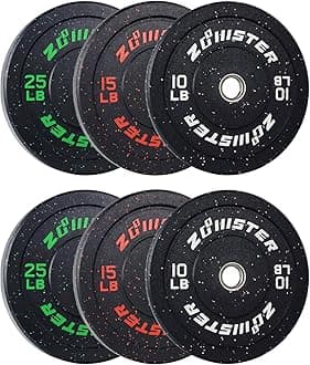 Bumper Plate Olympic Weight Plate High Bounce Bumper Weight Plate with Steel Insert Strength Training Weight Lifting Plate