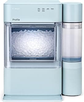 GE Profile Opal 2.0 XL with 1 Gallon Tank, Chewable Crunchable Countertop Nugget Ice Maker, Scoop Included, 38 lbs in 24 Hours, Pellet Ice Machine with WiFi & Smart Connected, Moonstone Blue