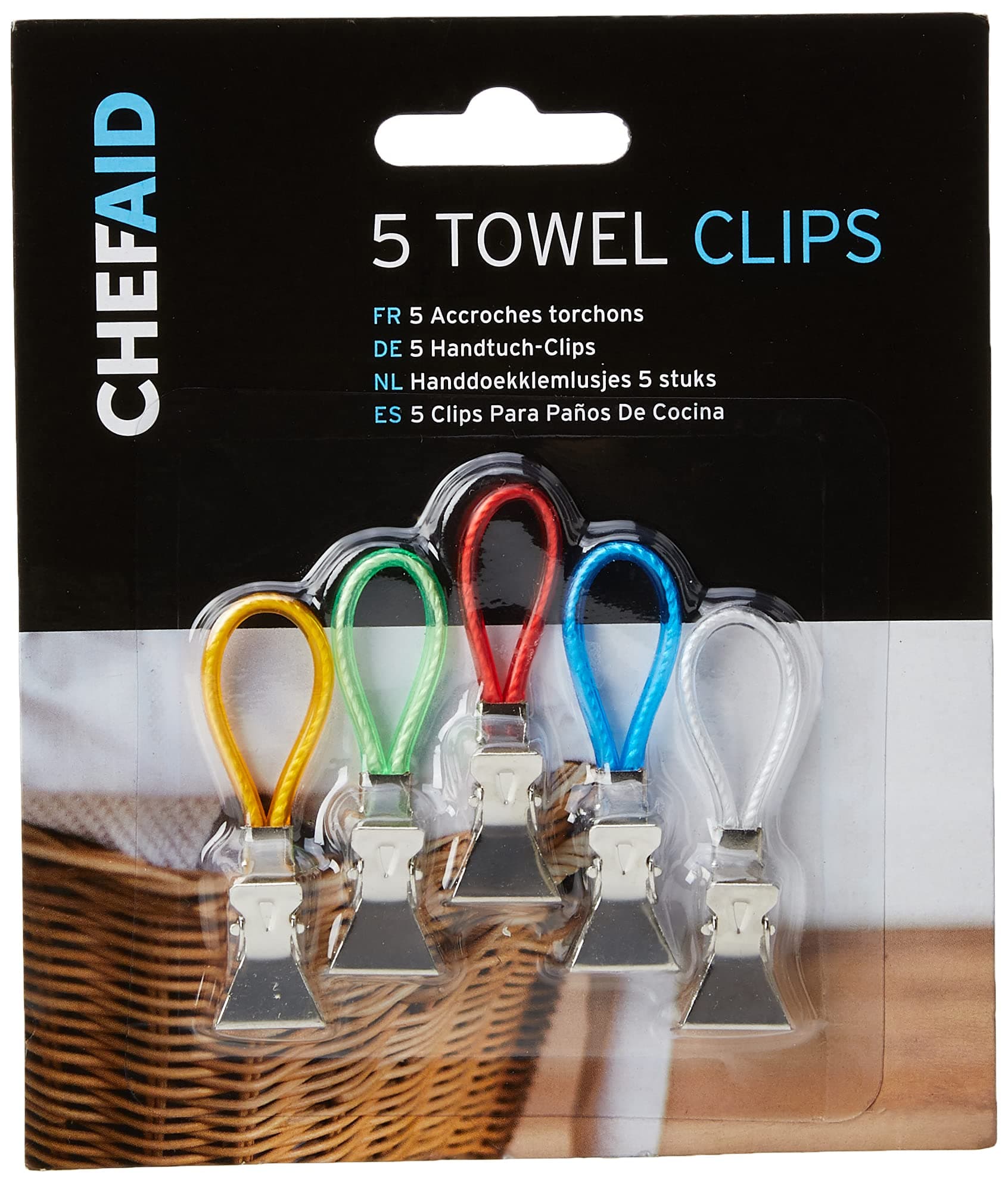 Chef Aid Tea Towel Clips Multi