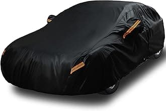 EzyShade 10-Layer Car Cover Waterproof All Weather [See Vehicle Size Chart for Accurate Fit] Outdoor Full Exterior Covers for Automobiles Sedan Hatch. Rain Sun Snow. Black, Size A1 (See SizeChart)