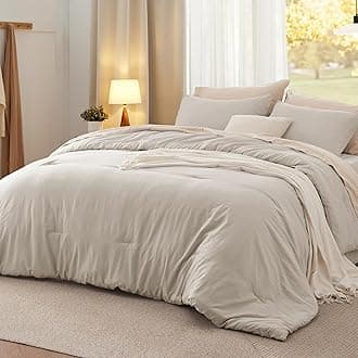 Bedsure California King Comforter Set, Sand Soft Prewashed Bedding for All Seasons, 3 Pieces GentleSoft™ Down Alternative Bed Set, 1 Lightweight Comforter (104"x96") and 2 Pillowcases (20"x36")