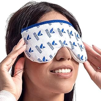 Medcosa Eye Mask for Dry Eyes | Warm Eye Compress | Natural Heat Eye Mask for Styes, Blepharitis, Tired Eyes & More