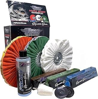 Ultra Shine Forged Wheels Aluminum Polishing Kit - Aluminum Wheel Polisher - Stainless Steel & Metal Polishing Kit Made for Semi & Lifted Trucks, Billet Parts, & More