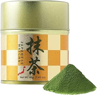 Kyoto Uji Matcha Powder – Japanese First Harvest Green Tea, Stone-Ground, Ceremonial Grade (40g), Gold