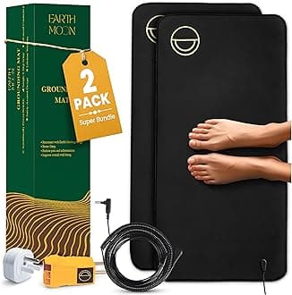 Grounding Mat for Sleeping, Earthing Mat Grounding Pad Universal Starter Kit, Grounding Mats for Overall Wellbeing, Get Grounded While You Sleep