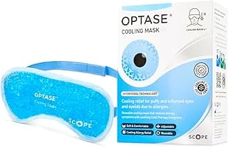 Cooling Mask - Reusable Cooling Eye Mask with HydroCool Technology for Relief from Allergy Symptoms and Dry Eyes