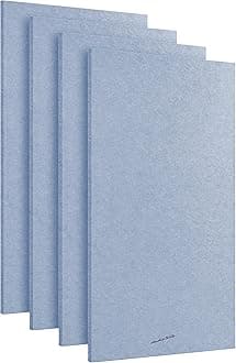 Acoustic Panels, 4 Pack ROOM KIT, Large, 46" x 23", Pale Blue