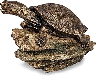 Aquascape Tortoise Fountain on Logs for Pond and Garden, Bronze