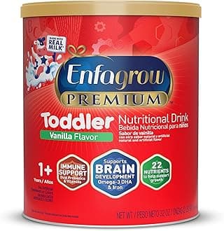 Premium Toddler Milk Nutritional Drink, Enfagrow Toddler Drink, Try Our Brain-Supporting Trio, Vanilla 32oz Can
