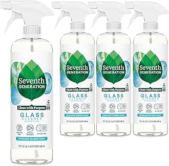 Glass Cleaner, Biodegradable Formula, Sparkling Seaside Scent, 23 oz (Pack of 4)