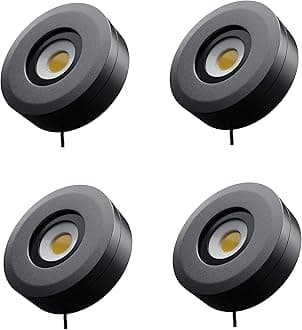 Nortek Platina+ 5W IP65 Surface COB Indoor Outdoor Waterproof Led Light, Aluminium Die Caste, Rustproof Lights, Modern Home Lighting Best for Entrance, Parking, Gallery (Warm White, Pack of 4)