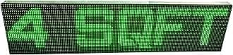 AL-QURAISH P10 Led Running/Scrolling Programable Text Message Display Board WI-FI (GREEN, 12 INCH. × 49 INCH.)