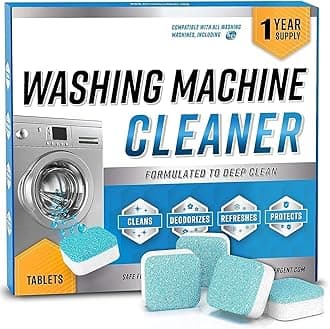 Washing Machine Cleaner Tablet Descaling Powder Tablets, washing machine deep cleaner, Deep Cleaner Tablet All Company’s Front nd Top Load Machine (12 pcs)
