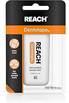 Reach Dentotape Waxed Tape, Unflavored 100 Yards, 1 Count (Pack of 2)