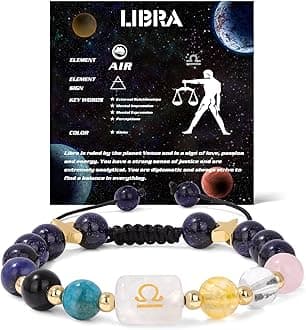 Zodiac Bracelets for Women 12 Constellations Healing Crystal Stone Beads Bracelet Birthday Zodiac Gifts Horoscope Spiritual Bracelet