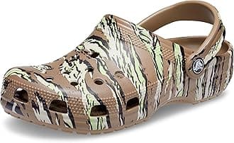 Crocs Unisex-Adult Classic Camo Clogs, Khaki, 8 Men/10 Women