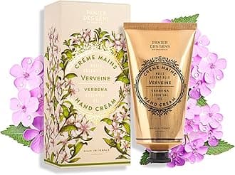 Panier des Sens Verbena Hand Cream - Nourishing Shea Butter Hand Cream for Dry Cracked Hands 97% Natural Ingredients - Dermatologically Tested Hand Lotion for Woman Made in France, 2.5 fl oz