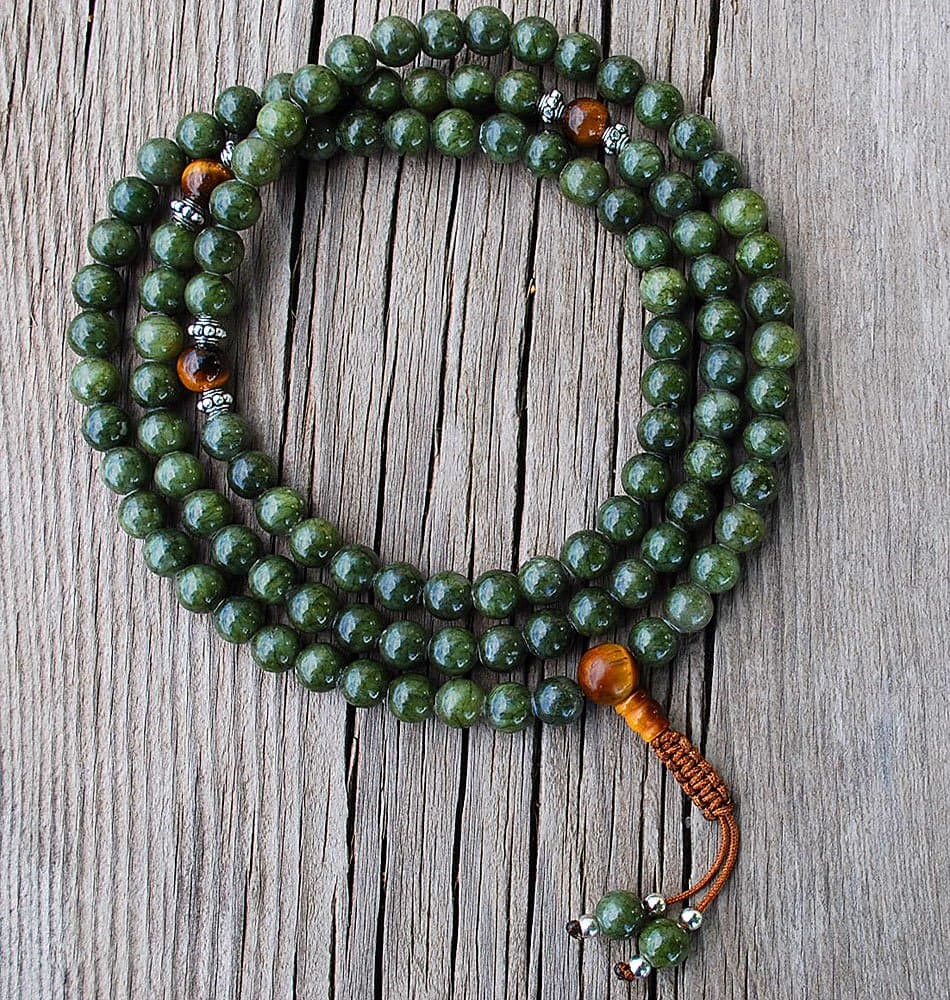Jade (Dark) Mala