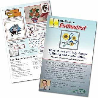 Embrilliance Enthusiast Embroidery Software for Mac & PC