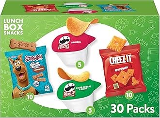 Cheez-It, Pringles & SCOOBY-DOO Lunch Box Snacks, Variety Pack, 27.05oz Box (30 Count)