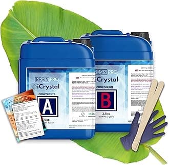 Resin Pro Crystal Clear Epoxy Resin - 7.5kg | Fast Drying, Non-Toxic Clear Epoxy Resin & Hardener for Wood, Fabric, Glass & Paper | DIY Art, Mould Casting, Jewellery Making, Coasters & Surface Coating