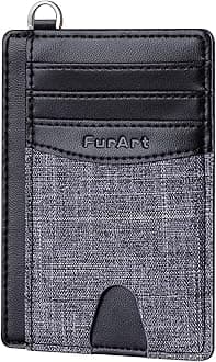 FurArt Slim Minimalist Wallet, Front Pocket Wallets, RFID Blocking, Credit Card Holder for Men&Women